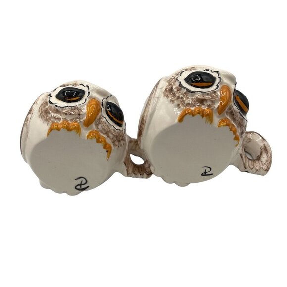 COPY - VTG Anthropomorphic Owl 2 Piece Ceramic Mug Set 8 oz Wing Shaped Handle … - Picture 5 of 6